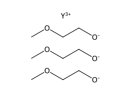 Yttrium(III) 2-methoxyethoxide molecular structure