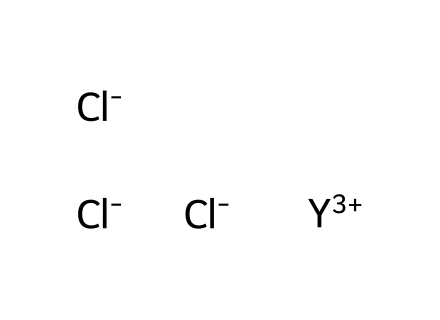 Yttrium (III) chloride, ultradry molecular structure