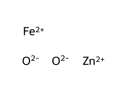 Zinc iron oxide molecular structure