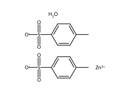 zinc-p-toluenesulfonate-hydrate molecular structure