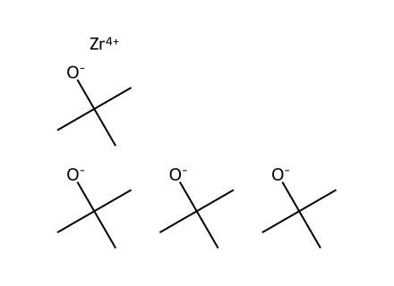 Zirconium(Iv) tert-Butoxide molecular structure